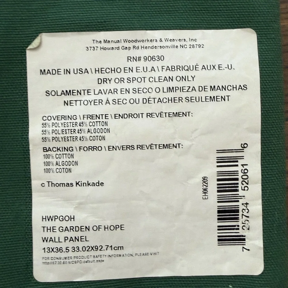 Thomas Kinkade Garden Of Hope Tapestry Wall Hinging Romans 15:13